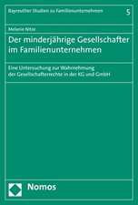 Der minderjährige Gesellschafter im Familienunternehmen