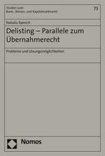 Delisting - Parallele zum Übernahmerecht