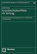 Grundrechtskonflikte im Vertrag