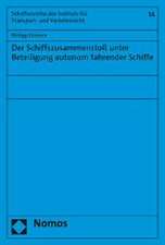 Der Schiffszusammenstoß unter Beteiligung autonom fahrender Schiffe