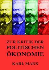 Zur Kritik der politischen Ökonomie