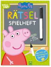 Peppa Pig - Rätsel-Spielheft. Mit Stift und abwischbaren Seiten