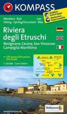 Riviera Degli Etruschi - Rosignano - Cecina - San Vincenzo - Campiglia Marittima 1:50000