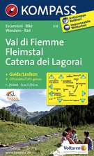 Fleimstal / Val di Fiemme / Catena dei Lagorai 1 : 25 000