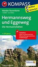 Hermannsweg und Eggeweg, Die Hermannshöhen 1 : 50 000