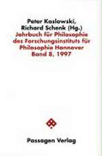 Jahrbuch für Philosophie VIII des Forschungsinstituts für Philosophie Hannover. 1997