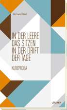 In der Leere das Sitzen in der Drift der Tage