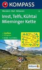 Imst / Telfs / Kühtai / Mieminger Kette 1 : 50 000