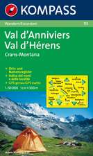 Val d'Anniviers - Val d'Hérens - Crans-Montana 1 : 50 000