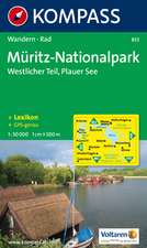 Müritz-Nationalpark. Westlicher Teil. Plauer See 1 : 50 000