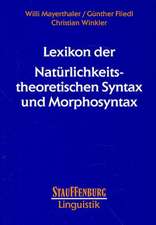 Lexikon der Natürlichkeitstheoretischen Syntax und Morphosyntax