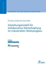 Gestaltungsmodell für kollaborative Wertschöpfung im industriellen Werkzeugbau