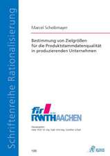 Bestimmung von Zielgrößen für die Produktstammdatenqualität in produzierenden Unternehmen