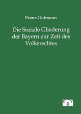 Die Soziale Gliederung der Bayern zur Zeit des Volksrechtes