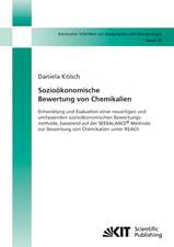 Sozioökonomische Bewertung von Chemikalien : Entwicklung und Evaluation einer neuartigen und umfassenden sozioöko-nomischen Bewertungsmethode, basierend auf der SEEBA-LANCE® Methode zur Bewertung von Chemikalien unter REACh