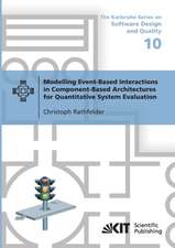 Modelling Event-Based Interactions in Component-Based Architectures for Quantitative System Evaluation