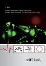 Ultrafast Dynamics of Metalloporphyrins, DNA and Iron-Lanthanide Clusters in the Liquid Phase