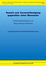 Gewalt und Vernachlässigung gegenüber alten Menschen