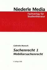 Sachenrecht 1. Mobiliarsachenrecht