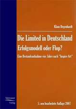 Die Limited in Deutschland - Erfolgsmodell oder Flop?