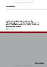 Untersuchung zur Verbesserung der Absatzprognosen von Handelsprodukten in Klein- und Mittelbetrieben (mit Künstlichen Neuronalen Netzen)