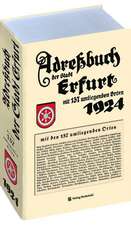 Adreßbuch Einwohnberbuch Erfurt 1924 + 137 Orte