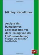 Analyse Des Bulgarischen Bankensektors VOR Dem Hintergrund Der Eu-Osterweiterung