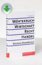 Wörterbuch für Wirtschaft, Recht , Handel / 2 Bd. - CD-ROM-Ausgabe