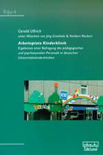 Ullrich, G: Arbeitsplatz Kinderklinik