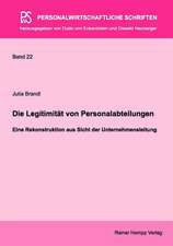 Die Legitimität von Personalabteilungen