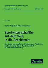 Sportwissenschaftler auf dem Weg in die Arbeitswelt