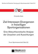 Ziel-Interessen-Divergenzen in freiwilligen Sportorganisationen