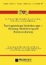 Trainingsbedingte Veränderungen - Messung, Modellierung und Evidenzsicherung