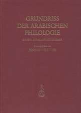 Grundriss Der Arabischen Philologie