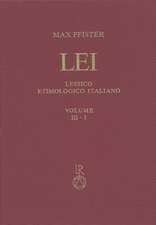 Lessico Etimologico Italiano. Band 3 (III.1)