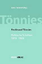 Ferdinand Tönnies, Politische Schriften 1919-1933