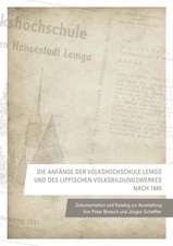 Die Anfänge der Volkshochschule Lemgo und des Lippischen Volksbildungswerkes nach 1945