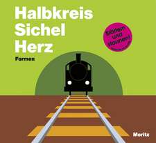 Halbkreis Sichel Herz. Formen.