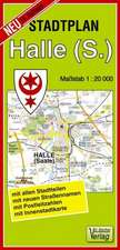 Stadtplan Halle (Saale) 1 : 20 000