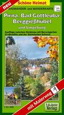 Bad Gottleuba-Berggießhübel, Pirna und Umgebung 1 : 35 000. Radwander- und Wanderkarte, Laufzeit bis 2029