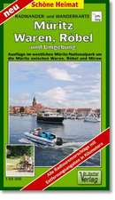Müritz, Waren, Röbel und Umgebung 1 : 50 000 Radwander- und Wanderkarte