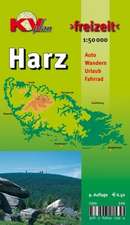 Harz (Gesamtharz-Karte), KVplan, Wanderkarte/Harzklub-Wanderwege/Freizeitkarte/Radkarte, 1:50.000