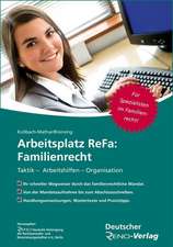 Arbeitsplatz ReFa: Familienrecht