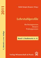 Lehrstuhlprofile 2011. 2 Bände