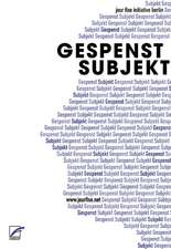 Gespenst Subjekt