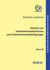 Lamarche, S: Verkauf von Unternehmensbereichen und Unternehm