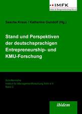 Stand und Perspektiven der deutschsprachigen Entrepreneurshi