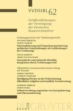 Leistungsgrenzen des Verfassungsrechts. Öffentliche Gemeinwohlverantwortung im Wandel: Berichte und Diskussionen auf der Tagung der Vereinigung der Deutschen Staatsrechtslehrer in St. Gallen vom 1. bis 5. Oktober 2002