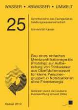 Bau eines einfachen Membranfiltrationsgeräts (Prototyp) zur Aufbereitung von Trinkwasser aus Oberflächenwasser für kleine Personengruppen in Notsituationen ohne Fremdenergie