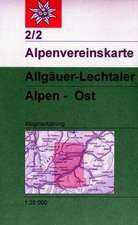 DAV Alpenvereinskarte 02/2 Allgäuer - Lechtaler Alpen Ost 1 : 25 000